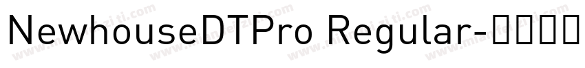 NewhouseDTPro Regular字体转换
